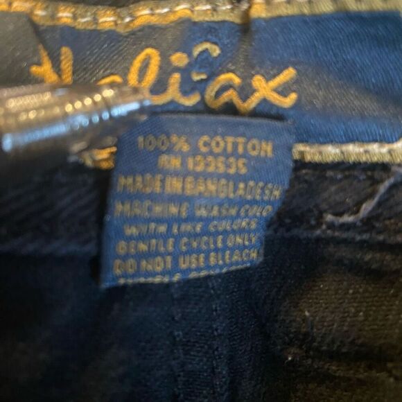 HALIFAX Men’s Black Jeans Size 44W 32L HAND MEASURES‎ SHORTER SEE PICTURE - Picture 7 of 7